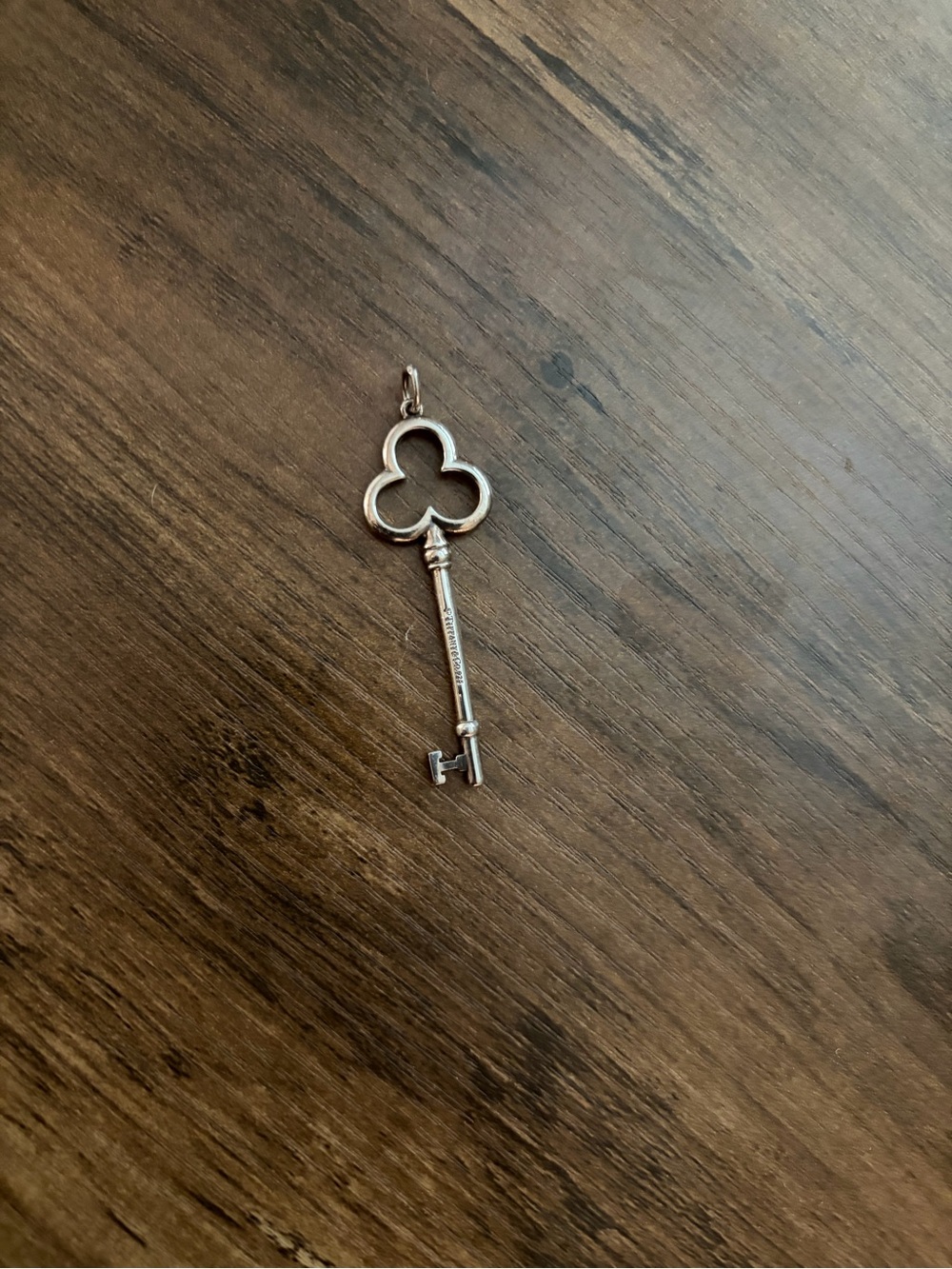 Tiffany & Co. Silver Key Pendant Necklace